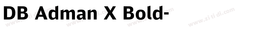 DB Adman X Bold字体转换